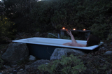 Hairy Hobbit Eco Cottage - outdoor bath