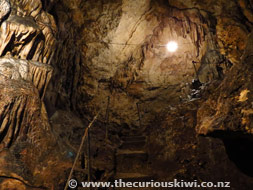 Steps inside 'Anahulu Cave