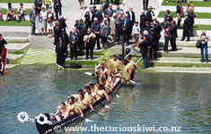 Happy Birthday Prince Charles, one of the Maori waka welcoming Prince Charles and Duchess of Cornwall on the Prince's 64th birthday (14/11/12)I