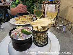 Ota Ika and Tongan fries at Friends Cafe