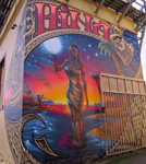 Hina' by Jonny4higher, on back of West Terrace Lodge, Cnr K Rd & West Tce