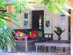Outside seating at LBV Cafe in Muri