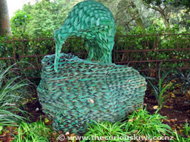 Topiary Kiwi by Jeff Thomson at Pah Homestead