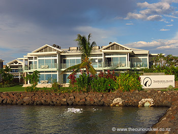 Taumeasina Island Resort - view from the causeway