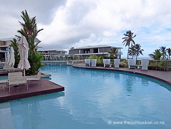 Swimming pool at Taumeasina Island Resort