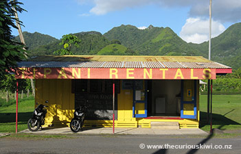 Tipani Rentals scooter hire - opposite Edgewater Resort